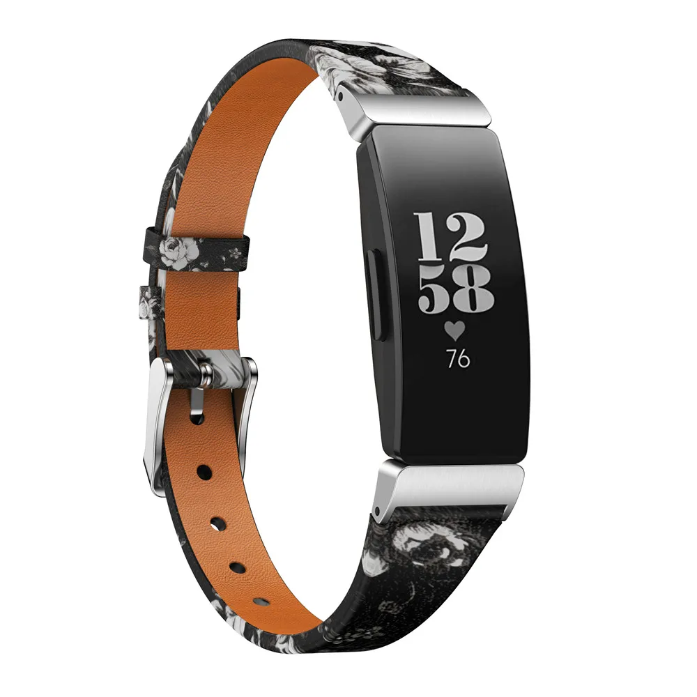 Кожаный наручный ремешок для часов Ремешки Fitbit Inspire/Inspire HR Смарт часы роскошный