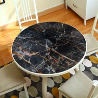 european table cloth imitation marble 1 5mm thickness round table mat pvc waterproof oil proof odorless tablecloth custom made