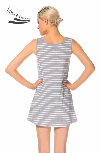 Новый стильный леди женщины мода полосатый рукавов о-образным шею майка 31 |