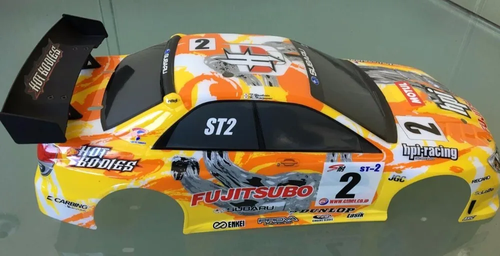 HPI IMPREZA WRC 200 мм Окрашенный корпус из поликарбоната 1:10 EP RC Drift on Road racing Cars GT R R35 M3 GT2 GT3