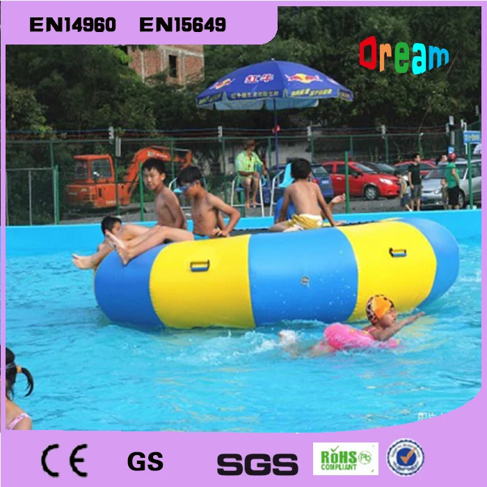 

Free Shipping Diameter 2m 0.9mm PVC Inflatable Water Trampoline Water Jumping Bed Jumping Trampoline Come Free a Pump