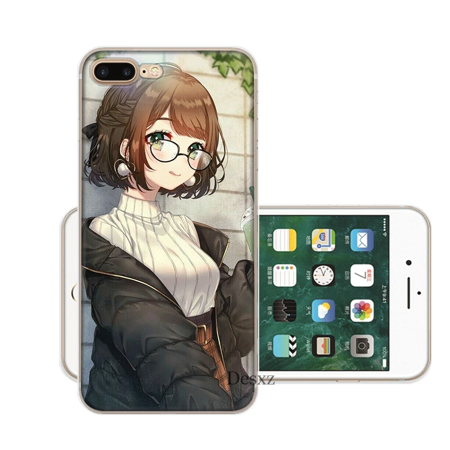 Чехол Desxz Comic Pretty Girl для iPhone 7 8 6 6s Plus 11 Pro X XR XS Max 5 5S SE |