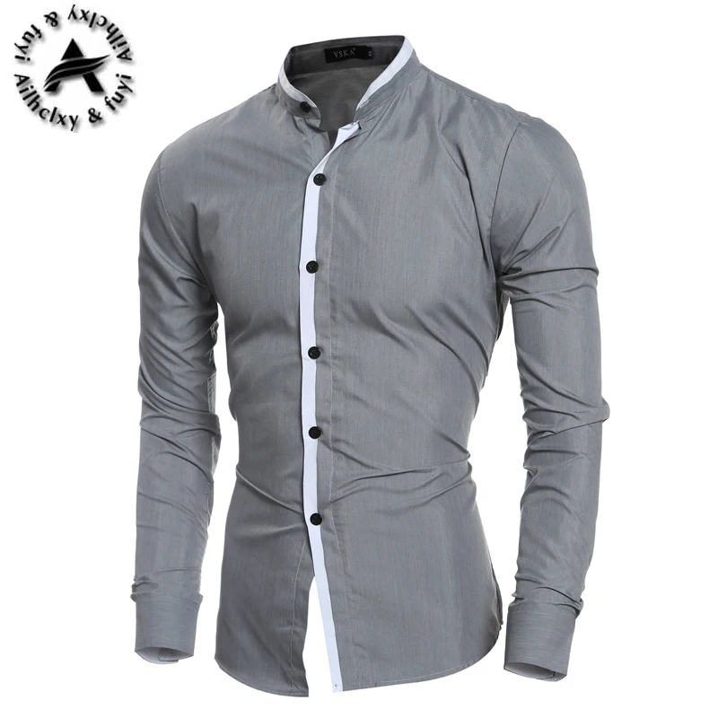 Мужская классическая рубашка с длинным рукавом в полоску|striped dress shirt|mens striped