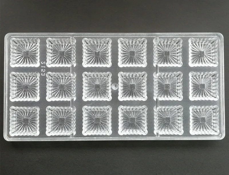 1 шт. жесткая квадратная форма для торта 18 дюймов|polycarbonate chocolate moulds|polycarbonate