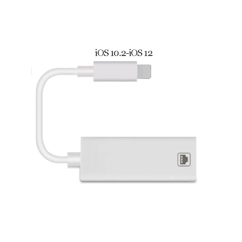 RJ45 Ethernet LAN проводной сетевой адаптер 100 Мбит/с кабель сплиттер для iphone lightning в