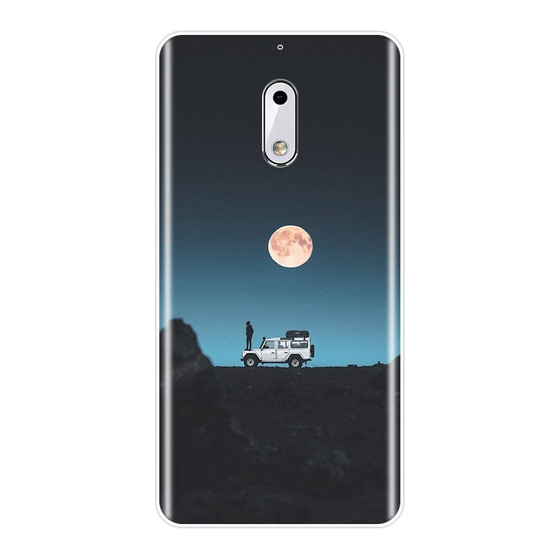 Мягкий силиконовый чехол из ТПУ для Nokia X6 7 Plus Забавный 8 6 5 3 2 1 со звездой луной