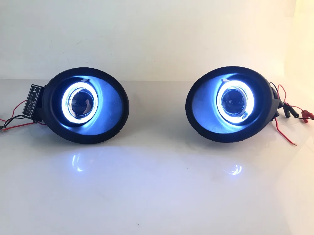 EOsuns CCFL Ангел глаз Светодиодный дневной ходовой светильник DRL+ противотуманный светильник+ объектив проектора для chevrolet captiva 2008-2010