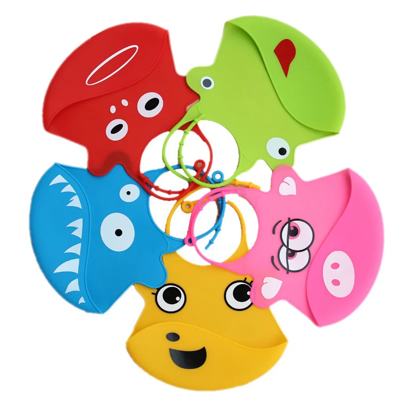 100% Silica Gel Design Cartoon Baby Bibs Waterproof Feeding Top Quality Unisex Baberos Bebes Adjustable Babetes Stuff 2019 | Детская