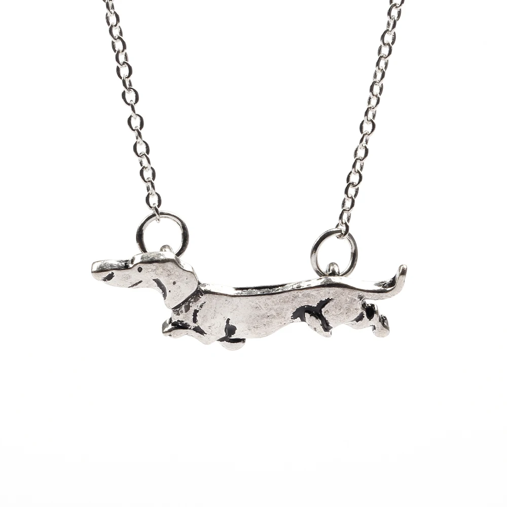 Ожерелья с таксой милые Мультяшные Подвески Doxie Dog Lover Charms памятный подарок