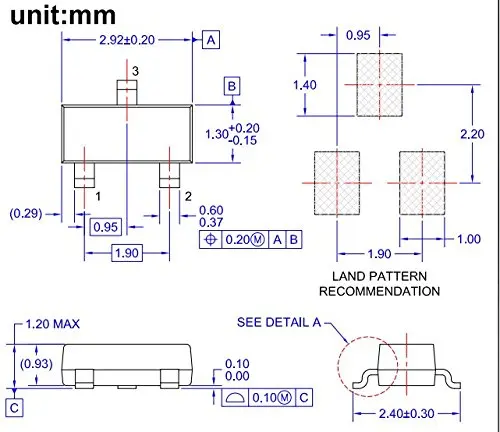 MCIGICM smd transistor kit sot23 npn pnp sot-23 bjt transistor assortment for diy