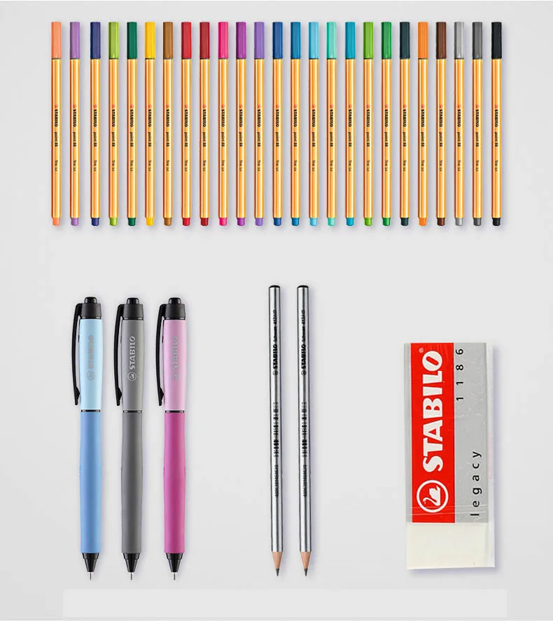Stabilo Point 88 Fineliner ручки 0,4 мм professional цвет книги по искусству маркер Multi ed 31 шт. ролик Набор для записи рисуйте наброски