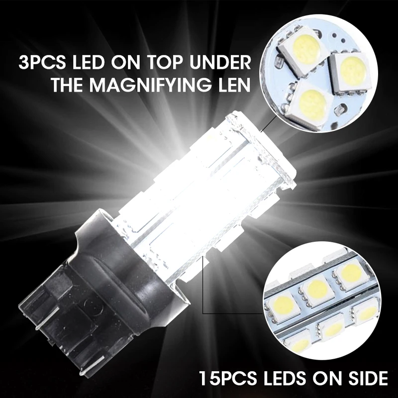 Hlxg 2 шт. Led T20 W21W 7440 автомобильный светильник лампы заднего хода ing 12V 6000K сигнальная