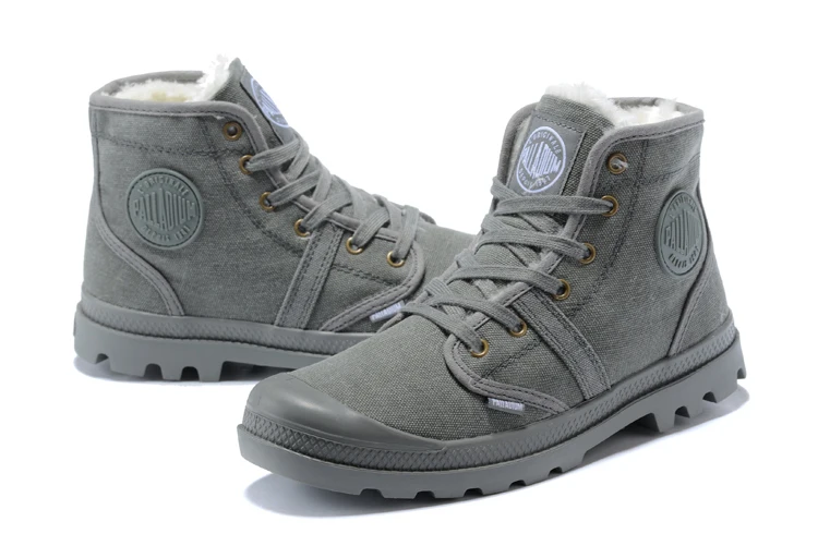PALLADIUM Pampa/плюшевая теплая парусиновая Повседневная обувь ковбойская Зимняя