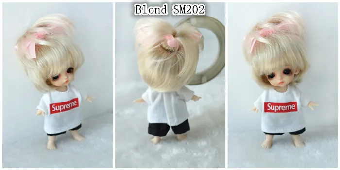 JD002 1/12 1/8 милый фонтан синтетический мохеровый BJD wigsuit для размера 3-4 дюймов 4-5 дюймов 5-6 дюймов куклы модные аксессуары