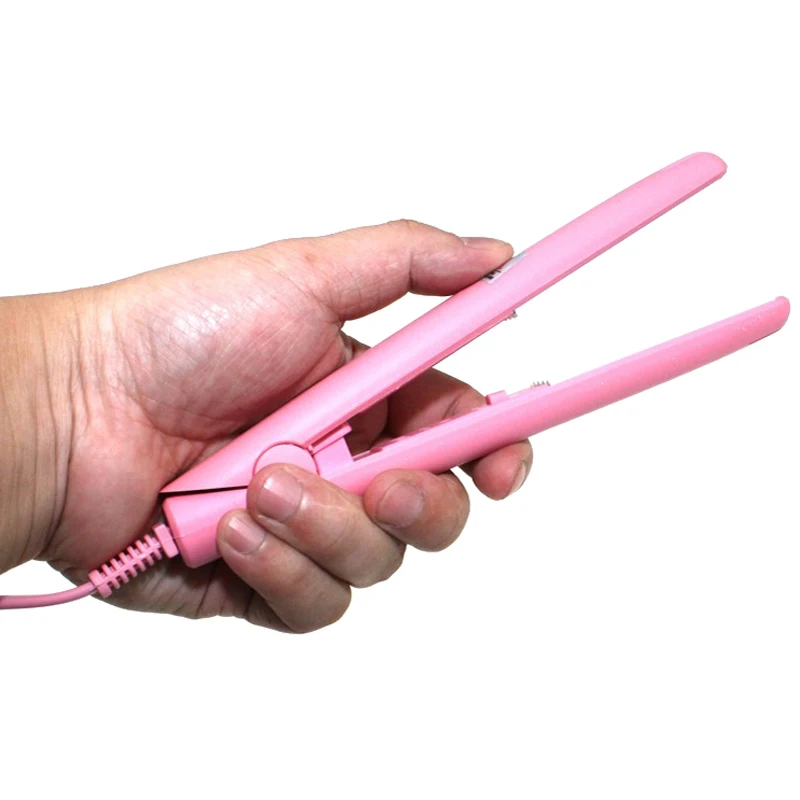NewView мини-выпрямитель для волос Утюг розовый Керамика выпрямления гофрированные