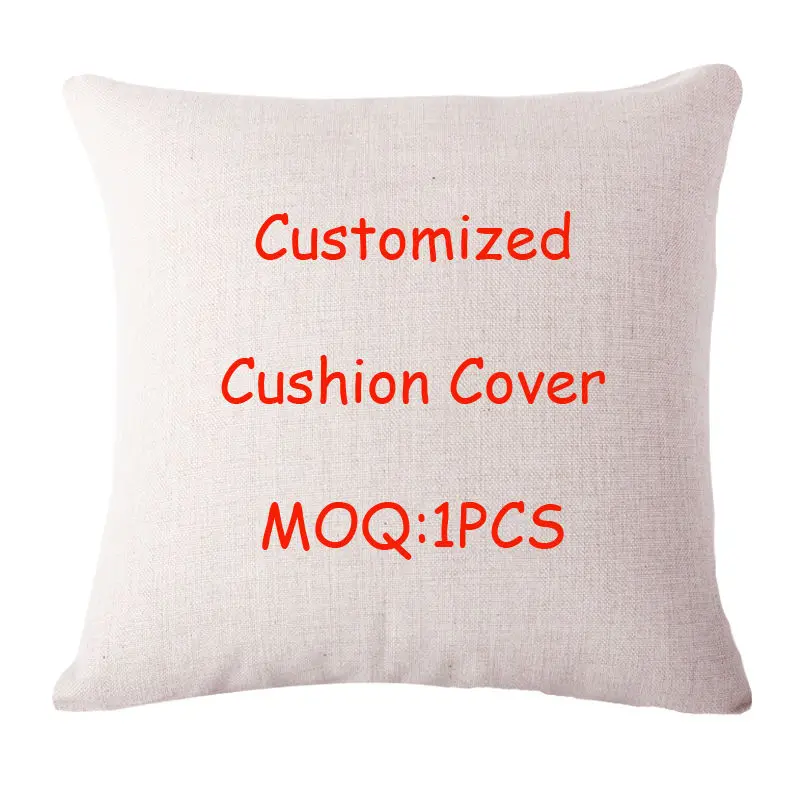 Наволочка из хлопка и льна с индивидуальным принтом|cushion cover|cushion cover wholesalecushion home