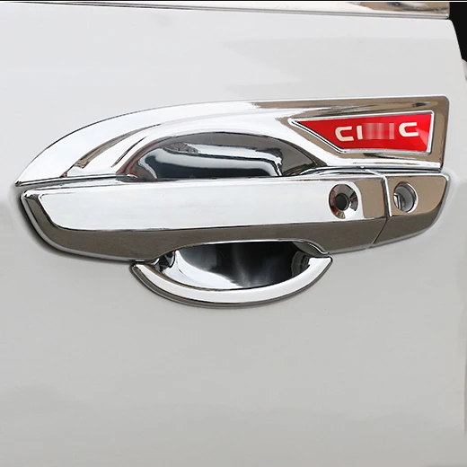 4 двери ABS хром углеродное волокно крышка дверной ручки защитный кишечник для Honda