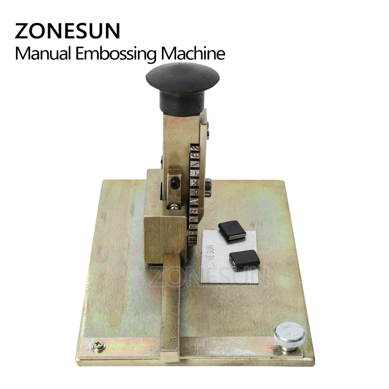 ZONESUN ручная машина для штамповки металла тиснение тиснения собака метка