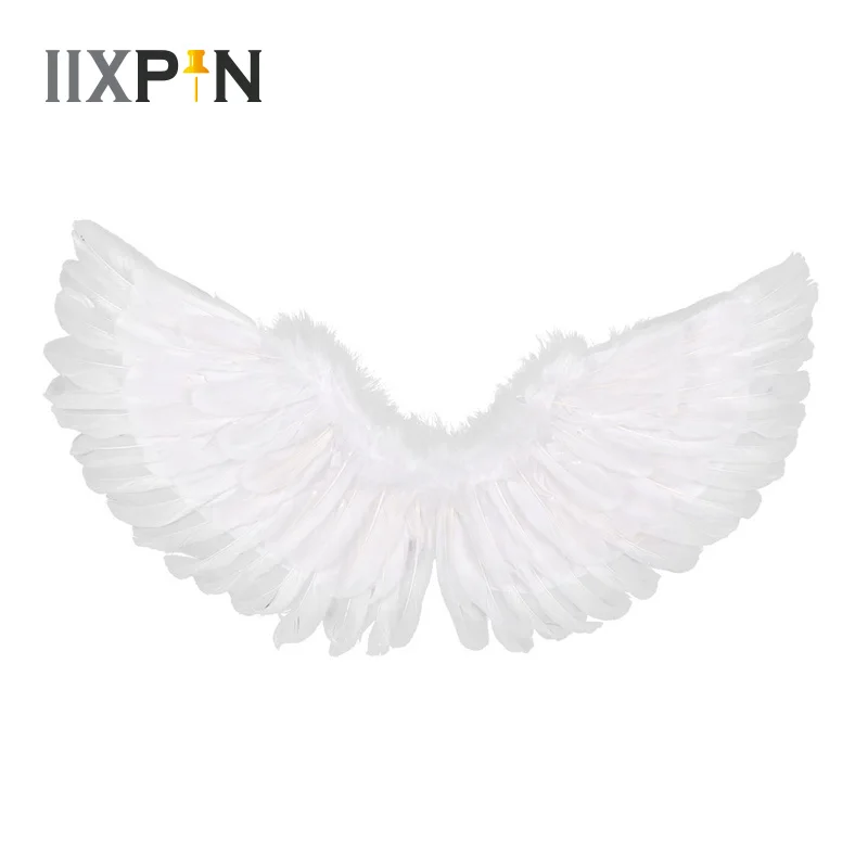 IIXPIN детский Косплей Крылья Ангела белые крылья пера танцевальный костюм для