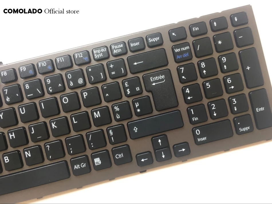 FR Французская клавиатура для ноутбука Sony Vaio VPC-F VPC-F119FC F12 F13 с рамкой Раскладка |