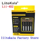 Зарядное устройство LiitoKala Lii-402 18650 для 26650 16340 RCR123 14500 LiFePO4 1,2 V Ni-MH Ni-Cd перезаряжаемых батарей lii402