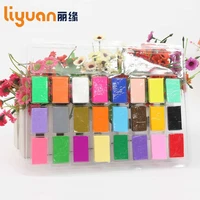 liyuan soft molding model clay colorful oven baking clay plasticine creative handmade craft toy gift for kids 24 colors