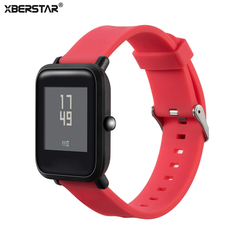 Спортивный силиконовый ремешок для часов Xiaomi Huami Amazfit Bip BIT PACE Lite Youth Smart Watch 20 мм