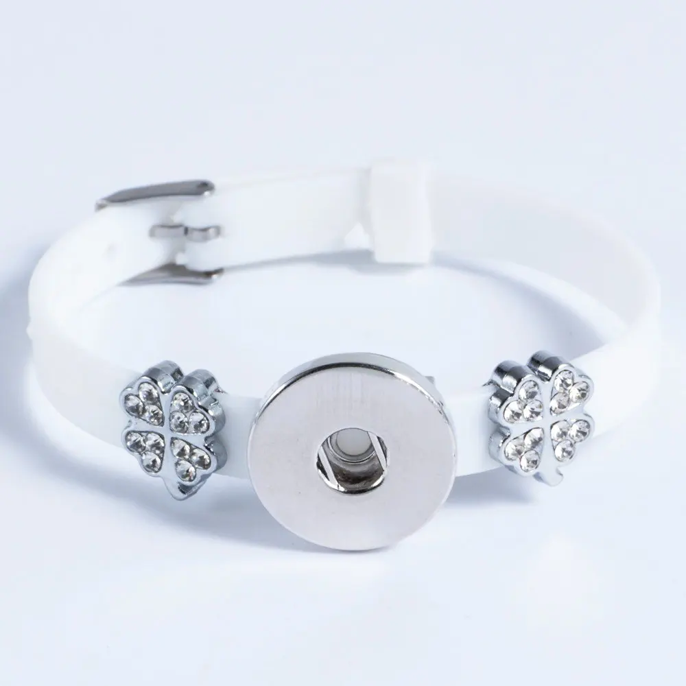 1 шт. 10 цветов клевера Талисманы красный Силиконовый пластиковый браслет