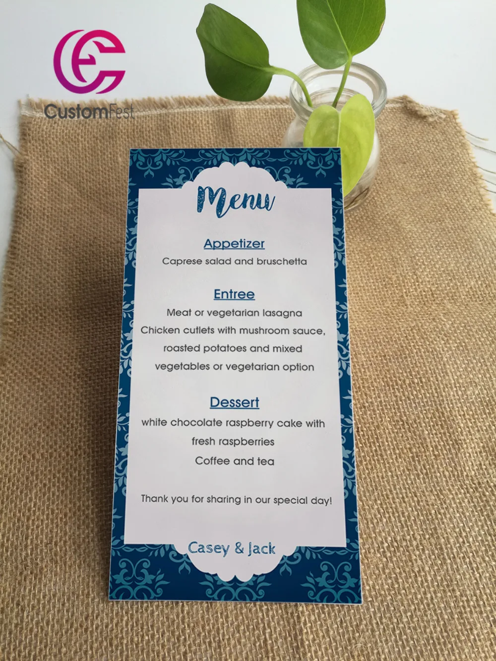 Фотографический дизайн в Королевском синем меню полный комплект наличии MU026|designer