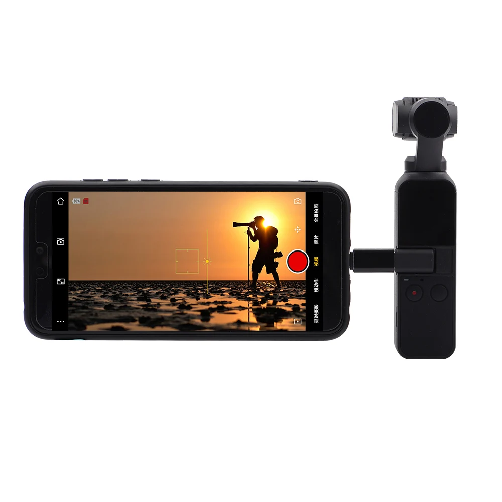 Фото USB-C Type-C to Micro-USB Converter for DJI OSMO Pocket Gimbal Adapter 2019 top sales Мобильные телефоны и аксессуары USB-C Type-C to Micro-USB Converter for DJI OSMO Pocket Gimbal Adapter 2019 top sales Мобильные телефоны и аксессуары