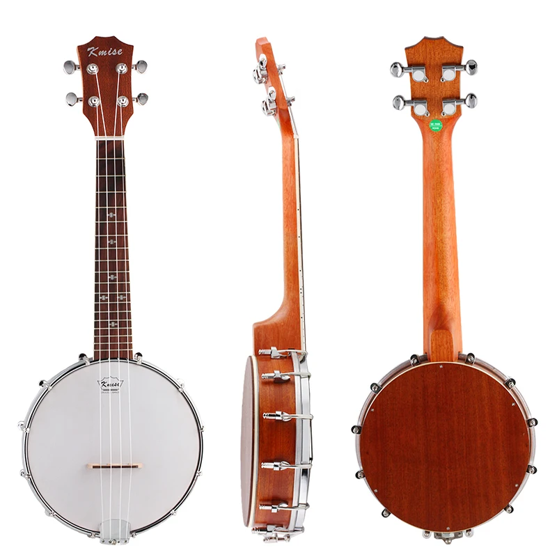 

Kmise 4 String Banjo Ukulele Ukelele Uke Concert 23 Inch Size Sapele Wood