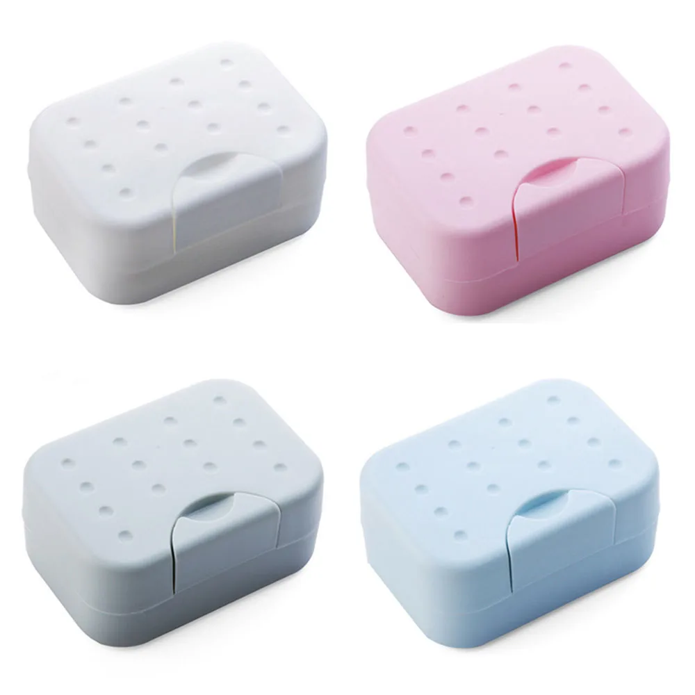 

Portable Travel Soap Dish Box Waterproof Sealed Storage Boxes Household Bathroom Products Accessories For Home And Travelling