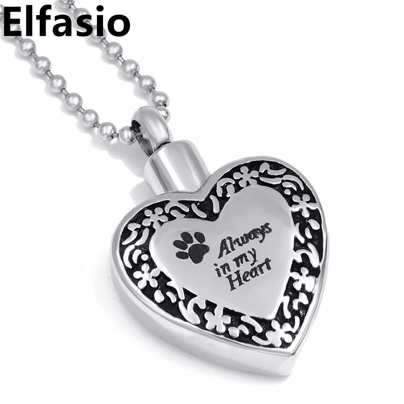Всегда в моем сердце лапа собаки питомец кремации памятный сувенир мемориальная