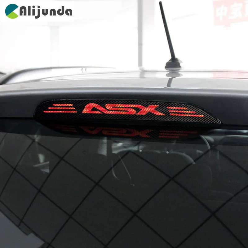 Углеродная фонарь заднего стоп сигнала для mitsubishi asx аксессуары автостайлинга 2011
