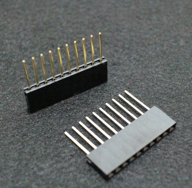 Hellotronics 20 шт./лот 8 5/0 0/10 5 мм 2 54 Шаг Штабелируемый заголовок 1x10 Pin для Arduino R3 |