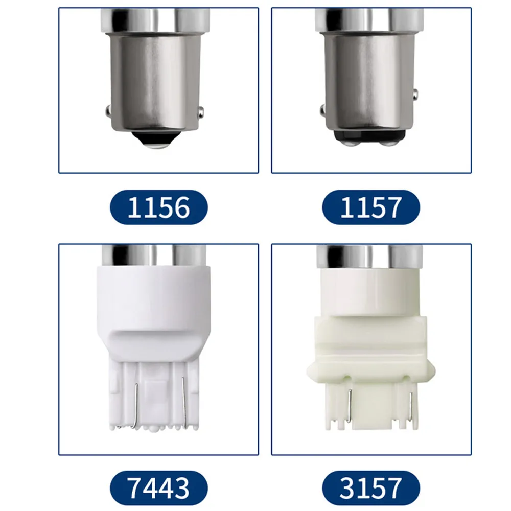 CARCTR светодиодный автомобиля, разбивающий светильник s BA15S P21W 1156/1157/7743/3157 обратный светильник 33-SMD 5630 12V 3W автомобильные лампы сигнала поворота 1 пара