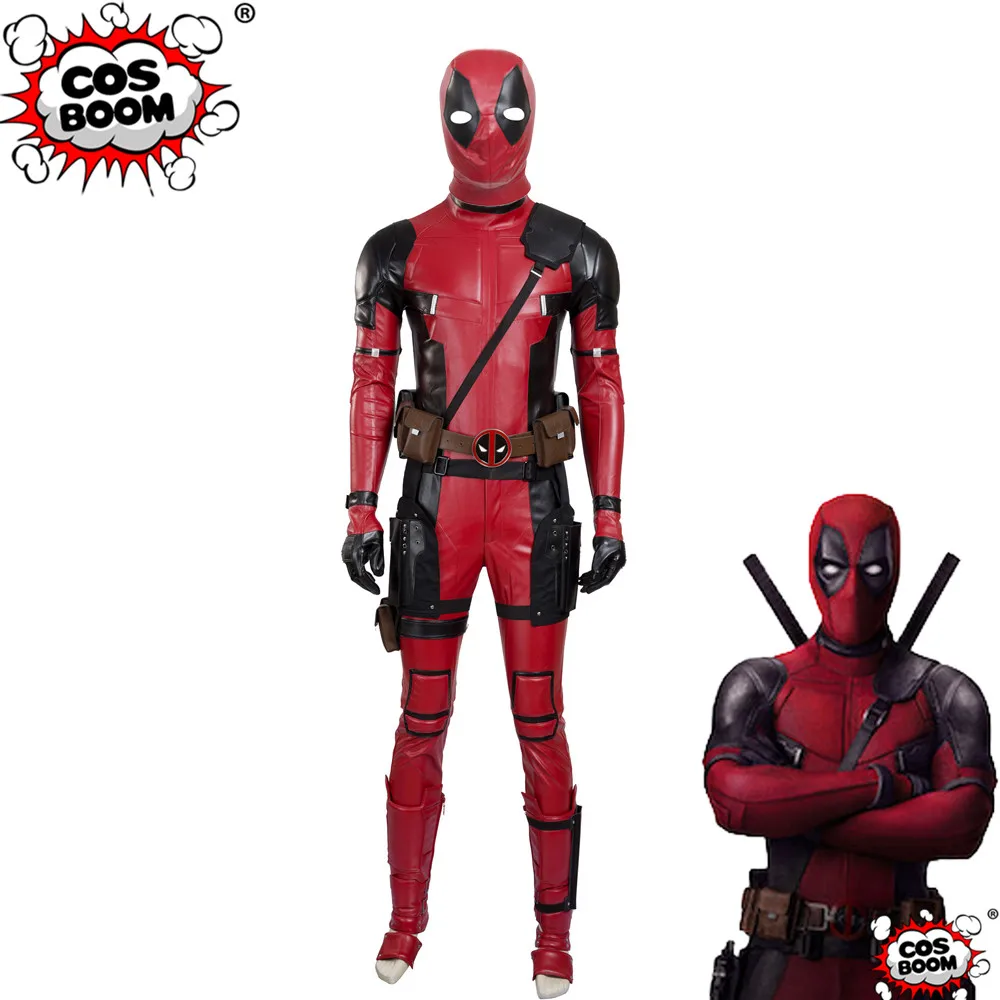 COSBOOM X Men костюм Дэдпул мужской карнавальный на Хэллоуин супергерой Уэйд Уилсон