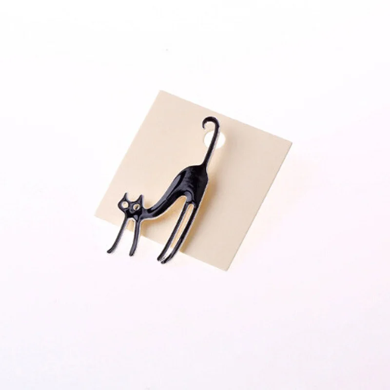 New Design Enamel Lovely Animal Cute Cat Brooches Up Collar Tips Epaulette Brooch Christmas Gifts | Украшения и аксессуары