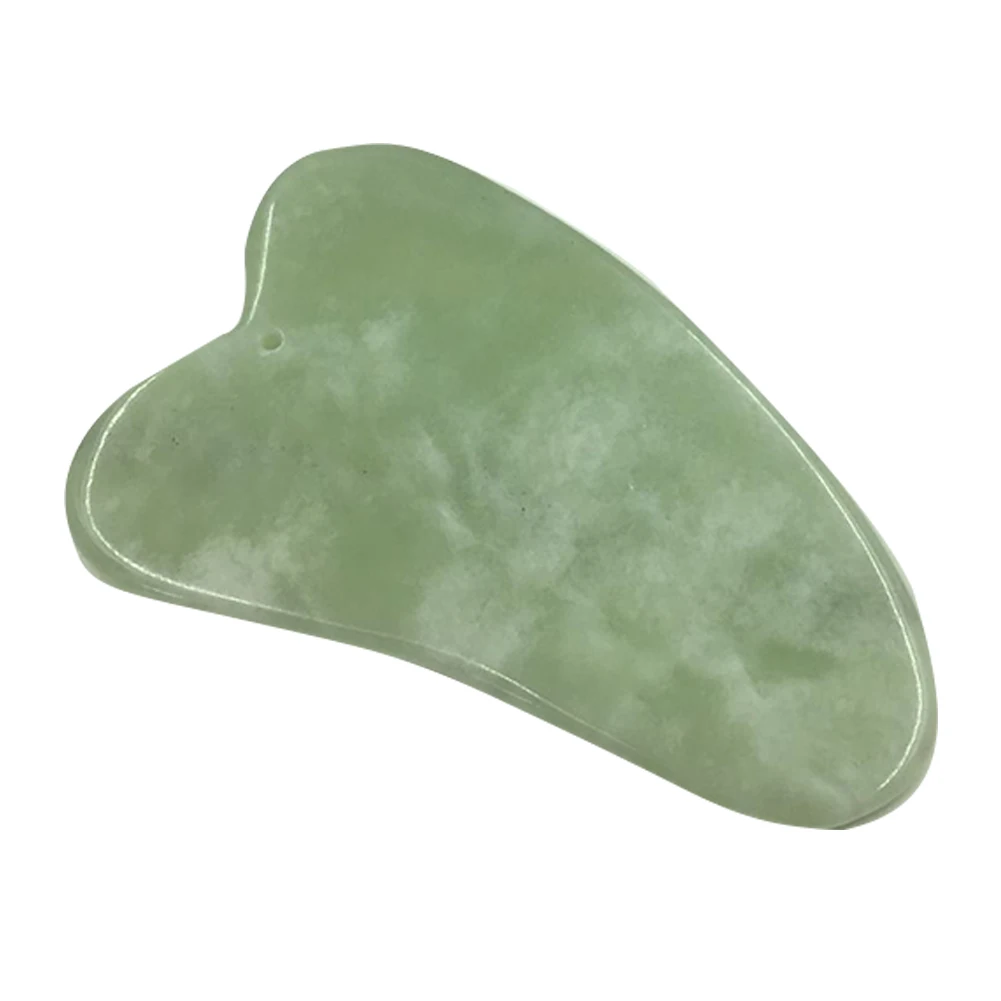 Нефрит для массажа лица 2 шт. ролик головы шеи природы красоты массажный камень