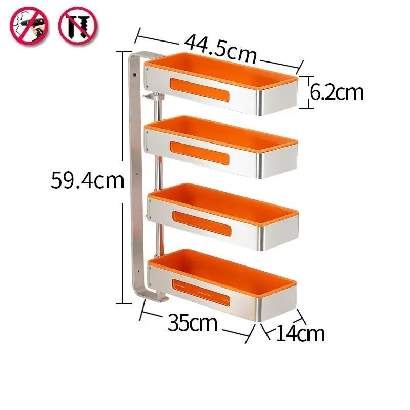 Etagere Especias Organizador De Cosina кладовая Cosinha Almacenaje органайзер для холодильника вращающийся Cocina Cozinha Mutfak кухонная стойка - Цвет: MODEL L