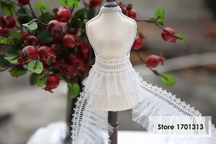 10 см * 1 м белые кружевные отделки для одежды свадебные платья DIY Швейные