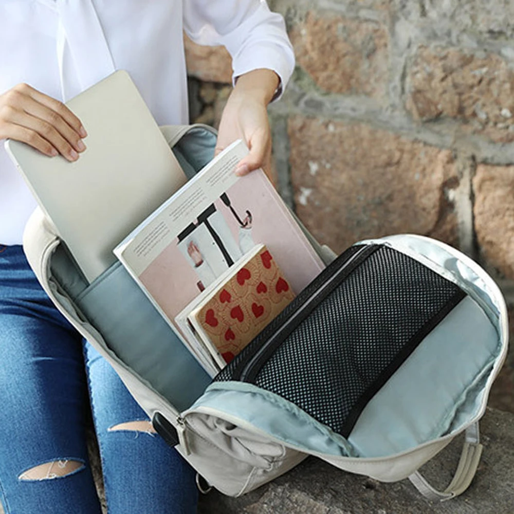 Женский рюкзак с USB портом для зарядки сумка ноутбука 13 3 14 15 4 дюймов|bag for macbook air|bag