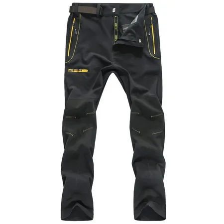 LoClimb, Мужские штаны для кемпинга, походов, летние, водонепроницаемые, для улицы, спортивные брюки для треккинга, альпинизма, AM119 - Цвет: gray