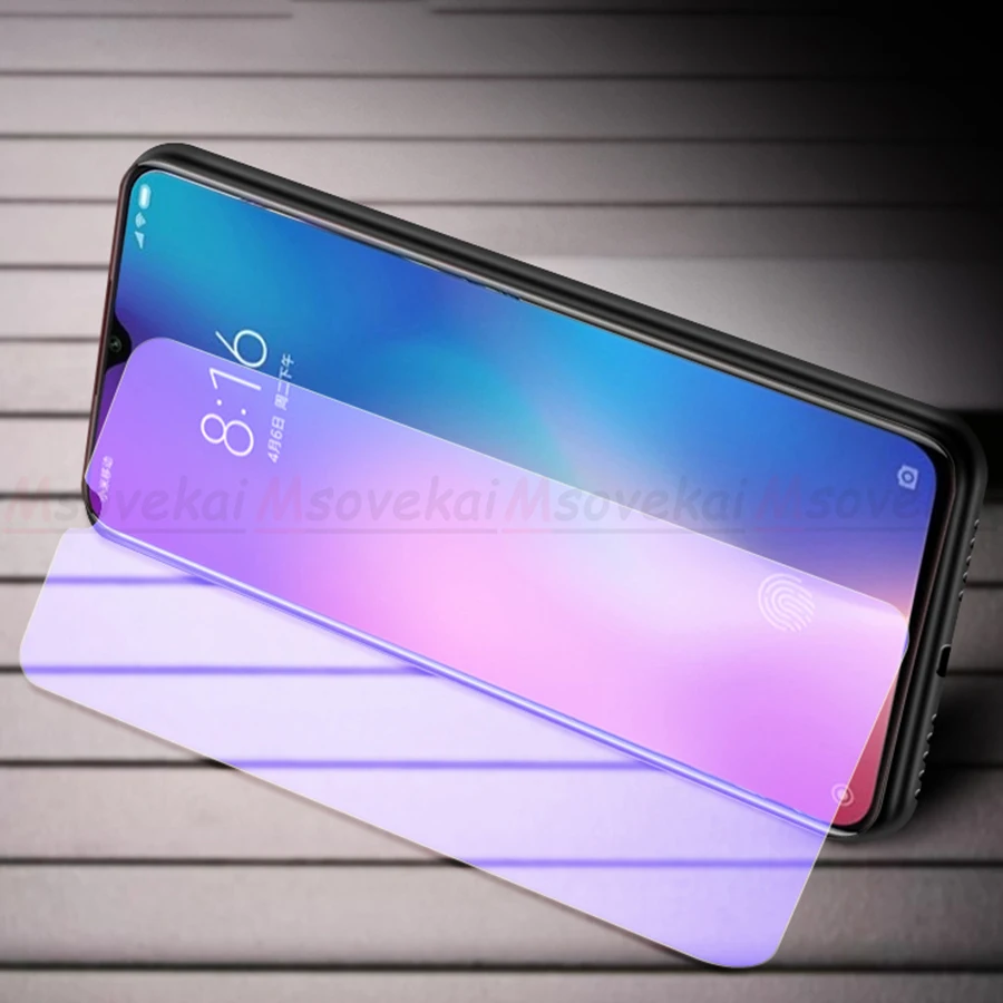 Анти синий свет закаленное стекло для Xiaomi mi 9 SE Explorer Play x 3 красный Note 7 Pro Черная