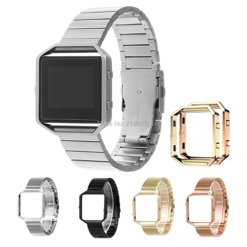 Ремешок для наручных часов из нержавеющей стали с металлической рамкой Fitbit
