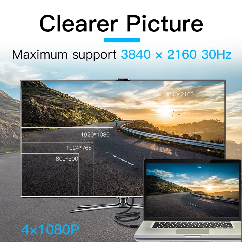 Vention HDMI адаптер кабель с магнитным кольцом 5 м 10 к 1080 P 3D 1 4 для PS3 HDTV ЖК проектор