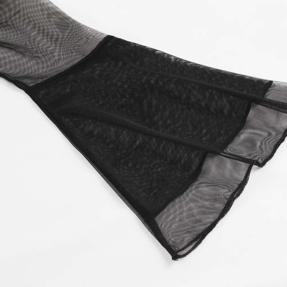 Осеннее платье-корсет большого размера плюс винтажное Прозрачное платье из