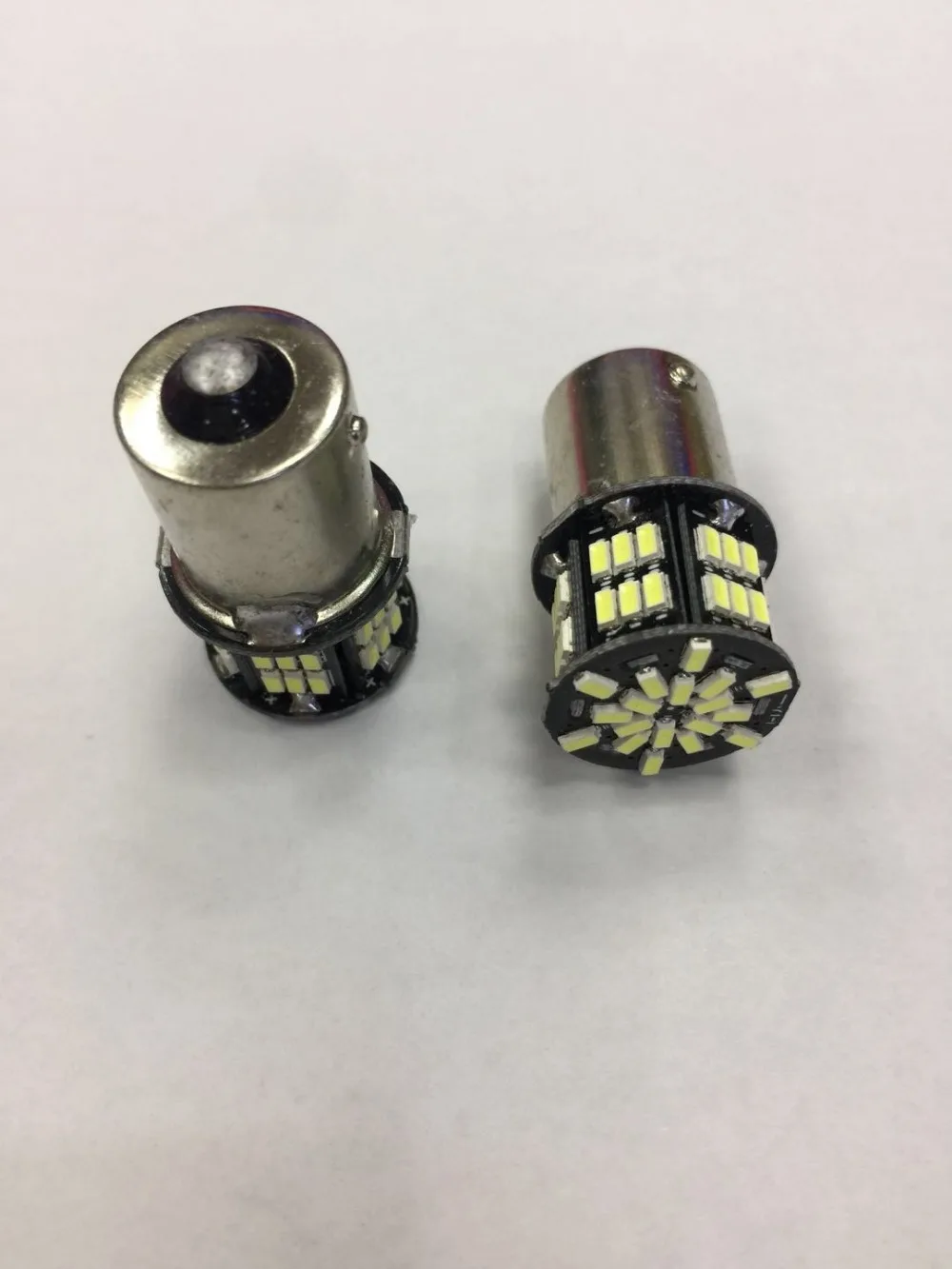 100x Автомобильный светодиодный 1156 1157 54smd 3014 p21w s25 ba15s BAY15D 54 smd задний фонарь обратный