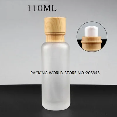 110ml frosted glass bottle with white/black pump lid for serum/lotion/emulsion/foundation cosmetic packing skin care | Красота и