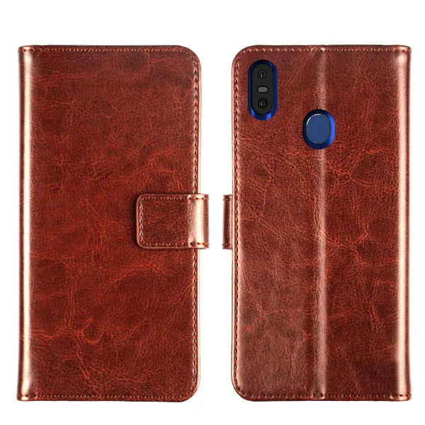 Кожаный чехол Pierves с отделением для карт Роскошный откидной Чехол подставкой Oukitel